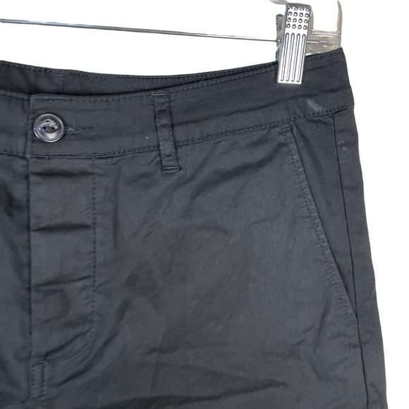 ASOS High-rise Button Fly Black Cotton Blend Business Casual Shorts Size 12 - Picture 11 of 14